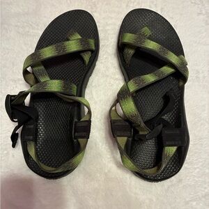 Women’s Green and Black Chaco Sandals